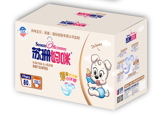 苏珊妈咪婴儿纸尿裤XXL80片